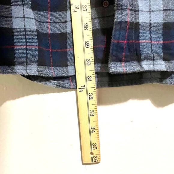 Carhartt Blue Relaxed Fit Cotton Plaid Long Sleeve Shirt Men's L - Picture 5 of 6